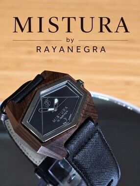 Mistura Timepiece by rayanegra / Leather & Steel and Wood case ( MASTERPIECE)